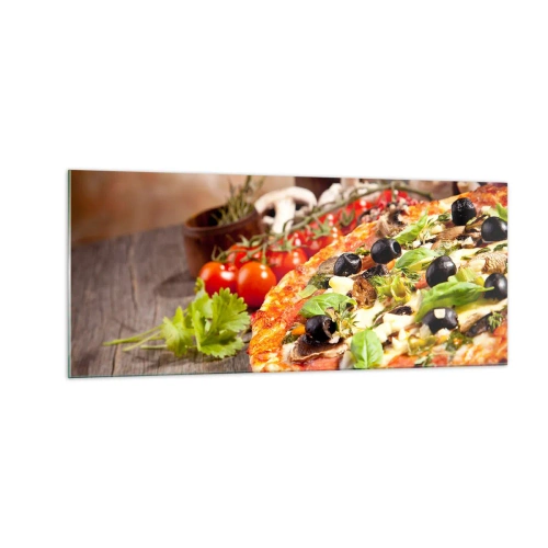 Glass picture - Earthly Ingredients - 100x40 cm