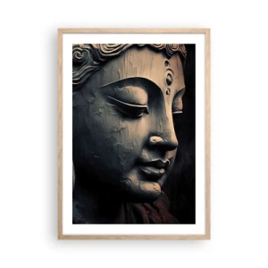 Poster in light oak frame - In Harmony with the World - 50x70 cm