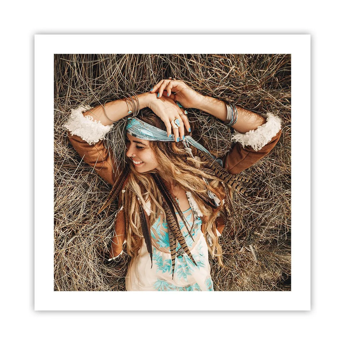 Poster - On the Way to the Summer of Love - 50x50 cm