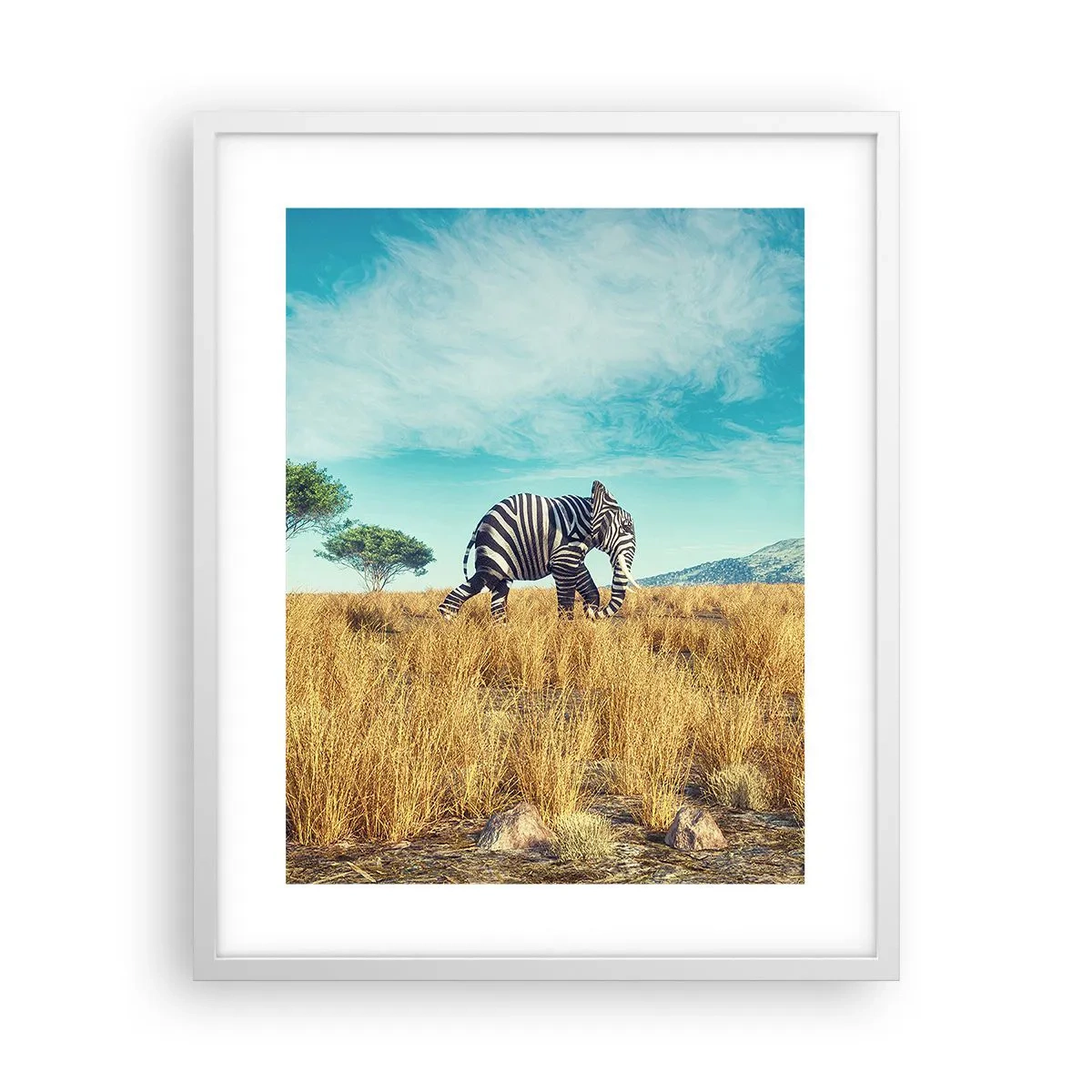 Poster in white frmae - Greyness Is Not In Fashion - 40x50 cm