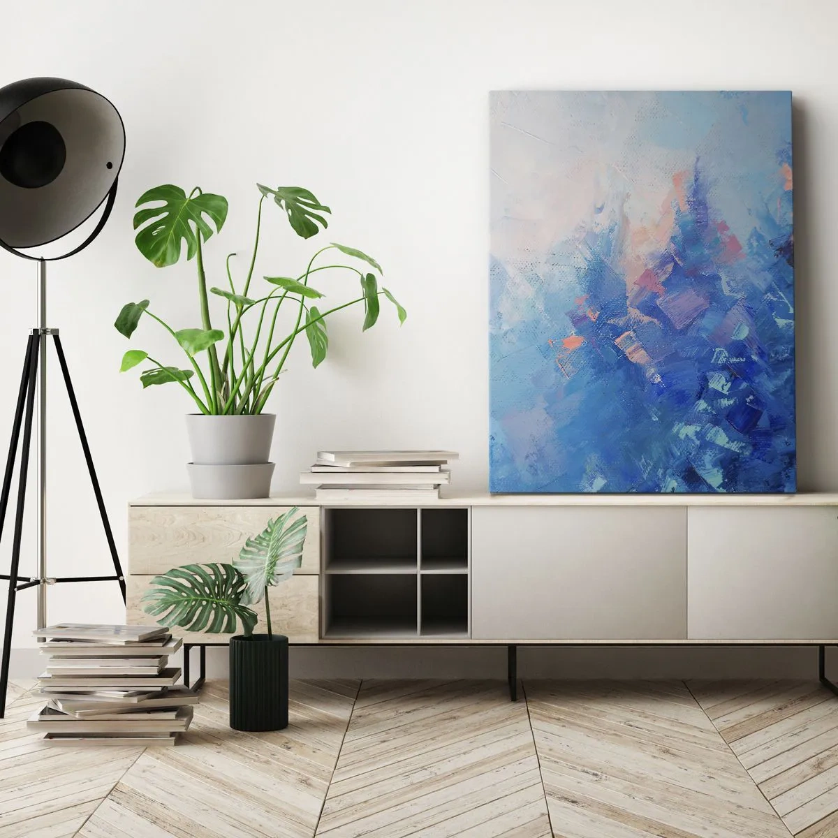Canvas picture - Winter Abstract - 55x100 cm