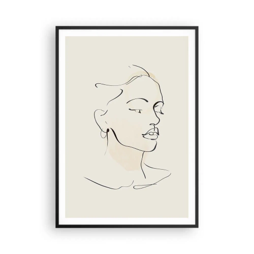 Poster in black frame - With a Decisive Line - 70x100 cm