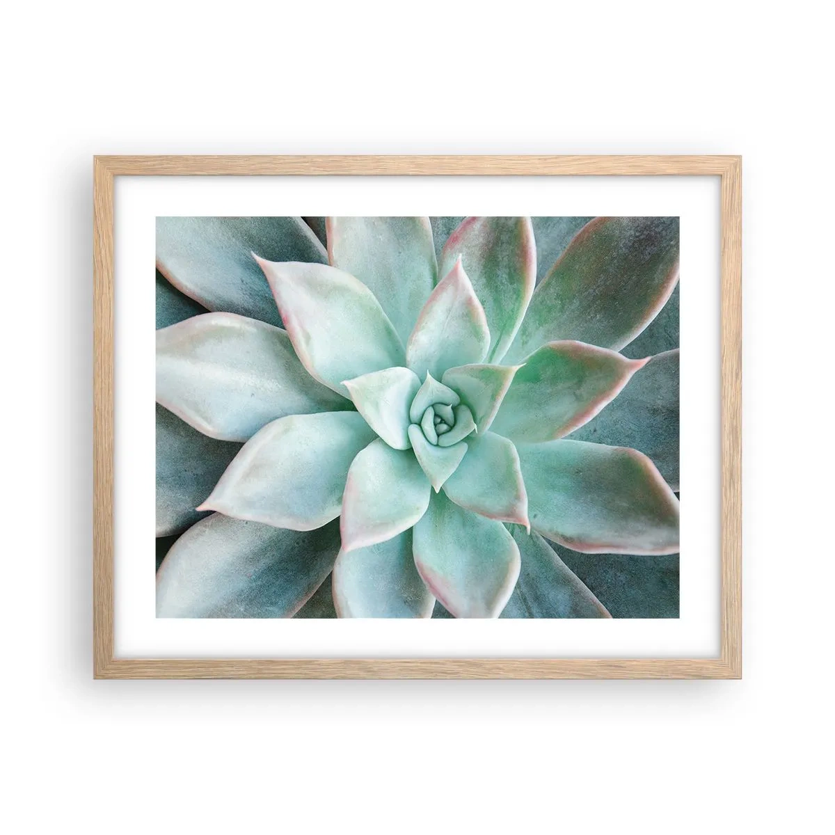 Poster in light oak frame - Heart of a Desert - 50x40 cm
