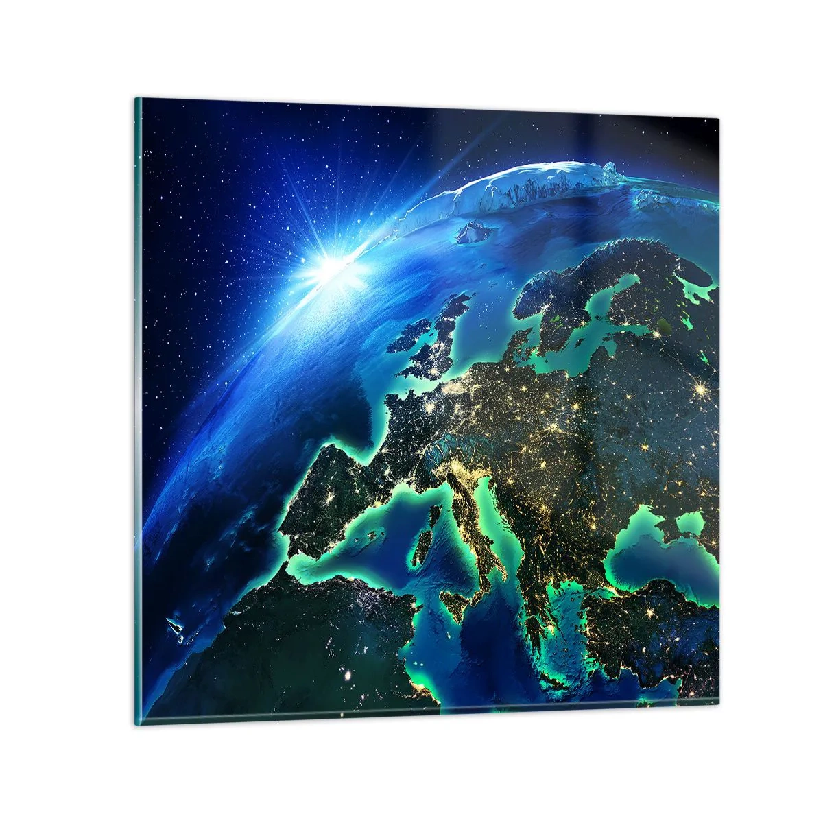 Glass picture - Sparkling Europe - 60x60 cm
