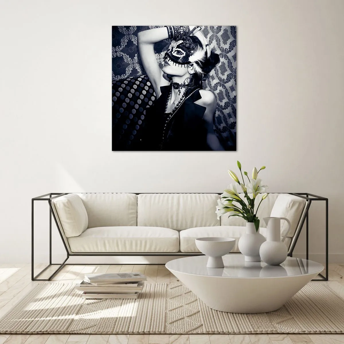 Glass picture - Decorations, Ornaments, Patterns - 30x30 cm