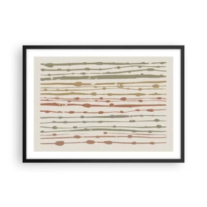 Poster in black frame - Musical Colour Notation - 70x50 cm