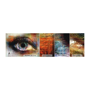 Photo Wallpaper Sample Self-Adhesive Deluxe Sticker - You Can See Inside the Soul - Abstraction, Eye, Piece - 100x30 cm