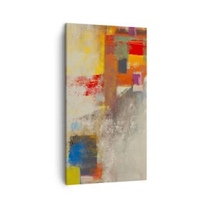 Canvas picture - Geometry of Colours - 45x80 cm