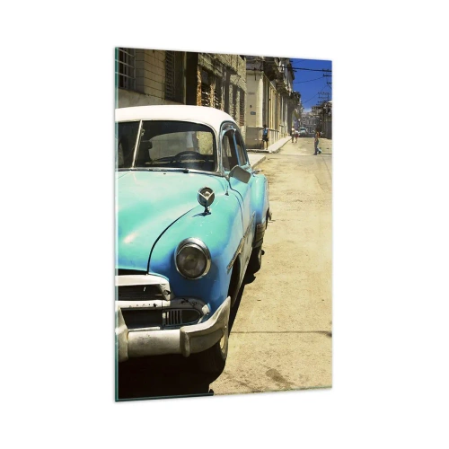 Glass picture - Eviva Cuba! - 80x120 cm
