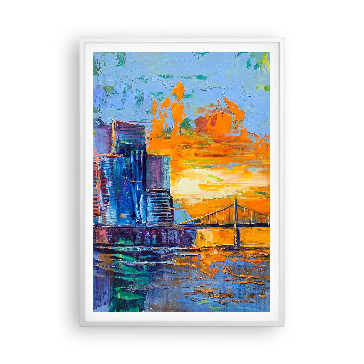 Poster in white frmae - Culture and Nature - 70x100 cm