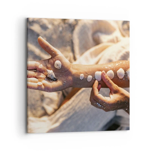 Canvas picture - Beauty at Hand - 70x70 cm