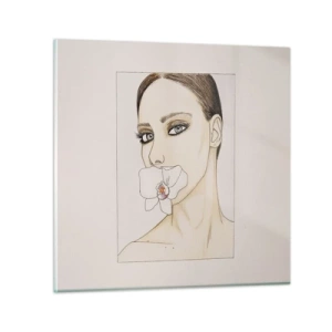 Glass picture - Symbol of Elegance and Beauty - 50x50 cm