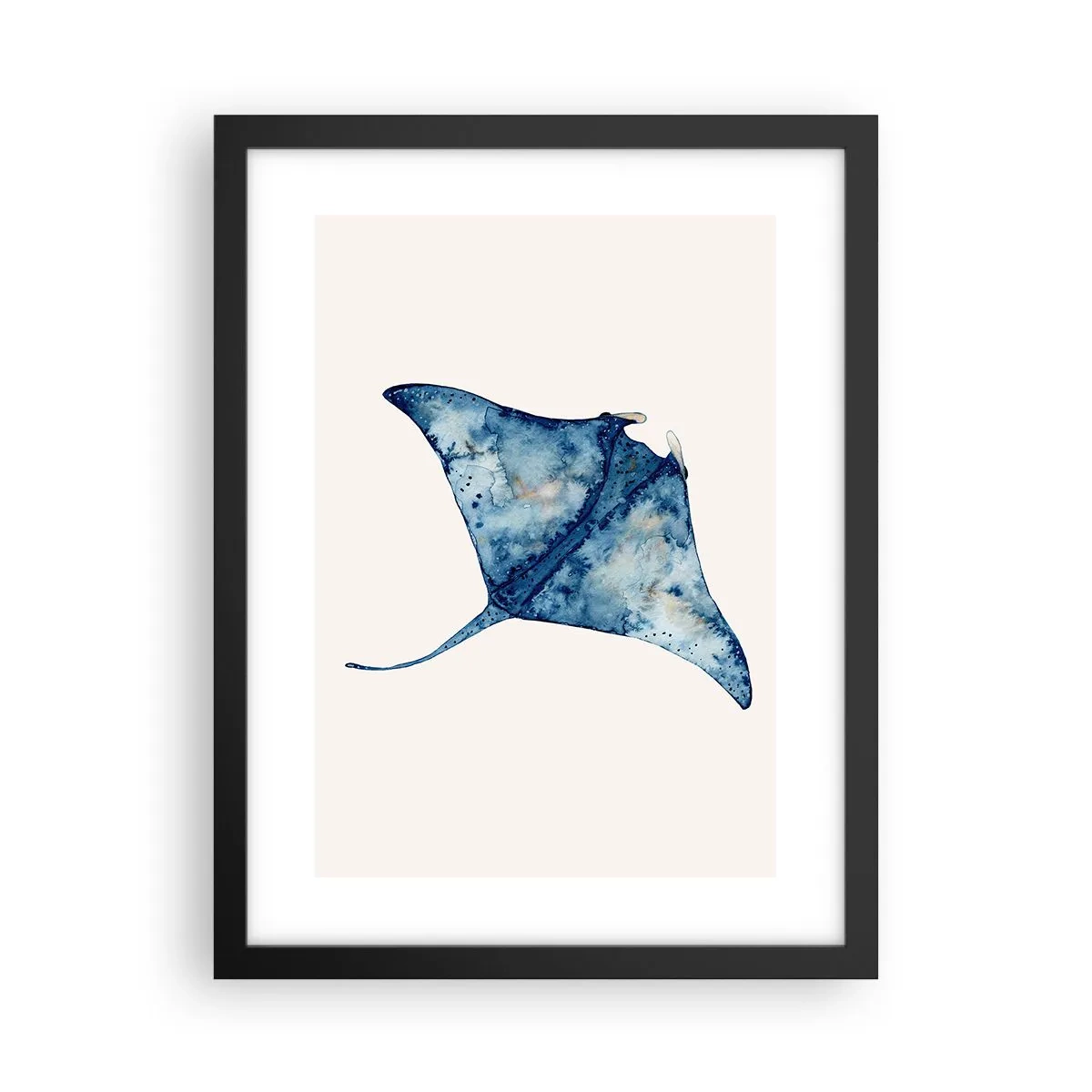 Poster in black frame - Life In Blue - 30x40 cm