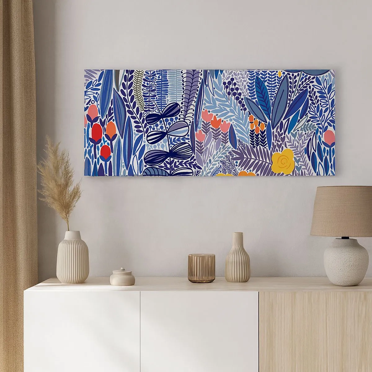 Canvas picture - Hawaian Garden - 100x40 cm