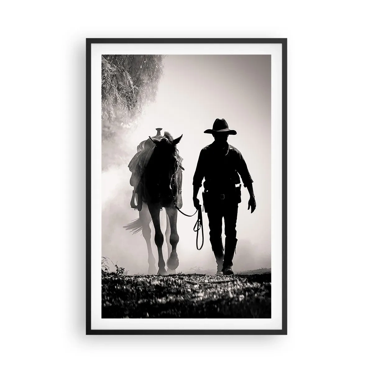 Poster in black frame - Texan Morning - 61x91 cm