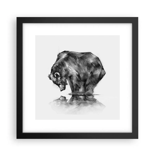 Poster in black frame - Nice to See Someone Close - 30x30 cm