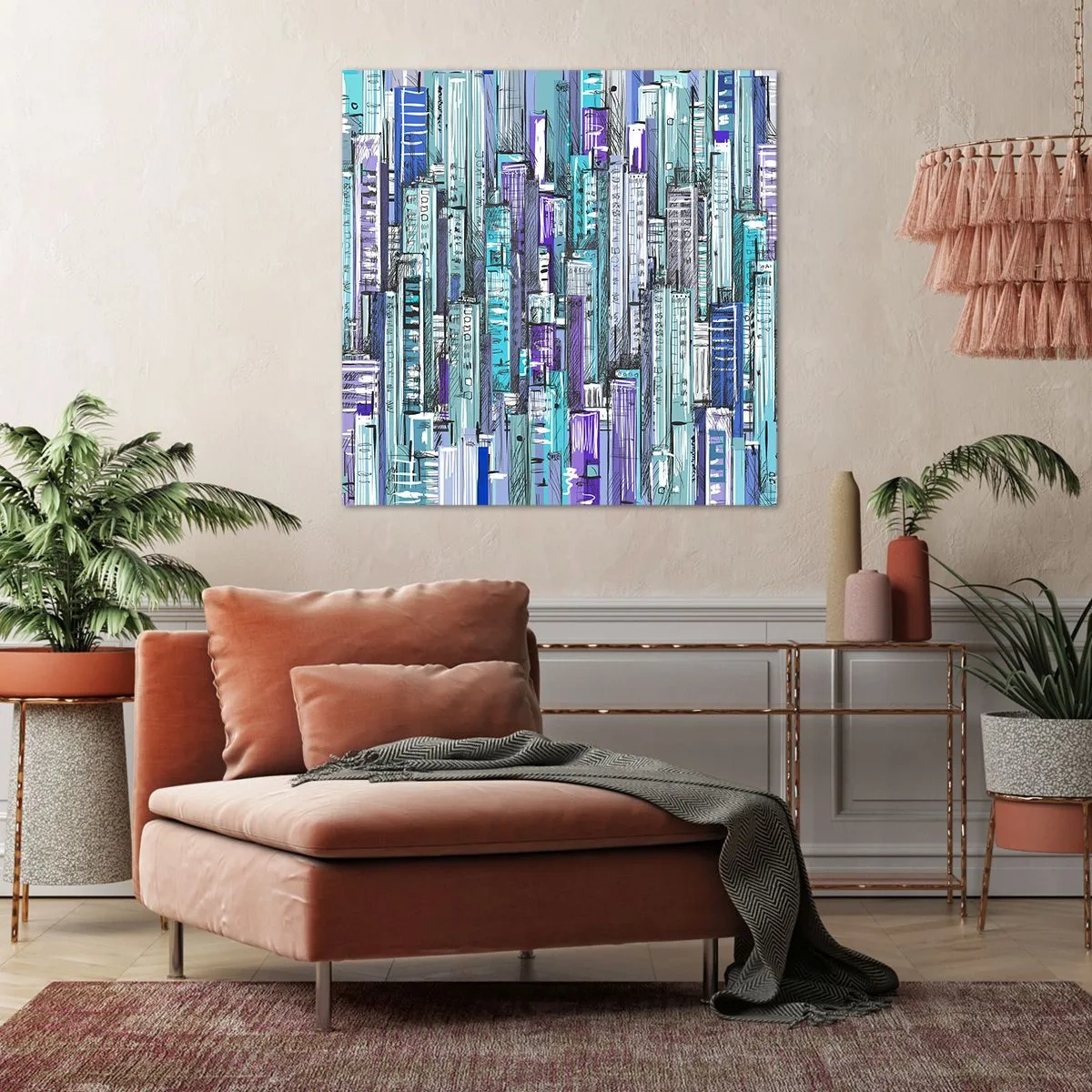 Canvas picture - Blue as the Sky - 40x40 cm