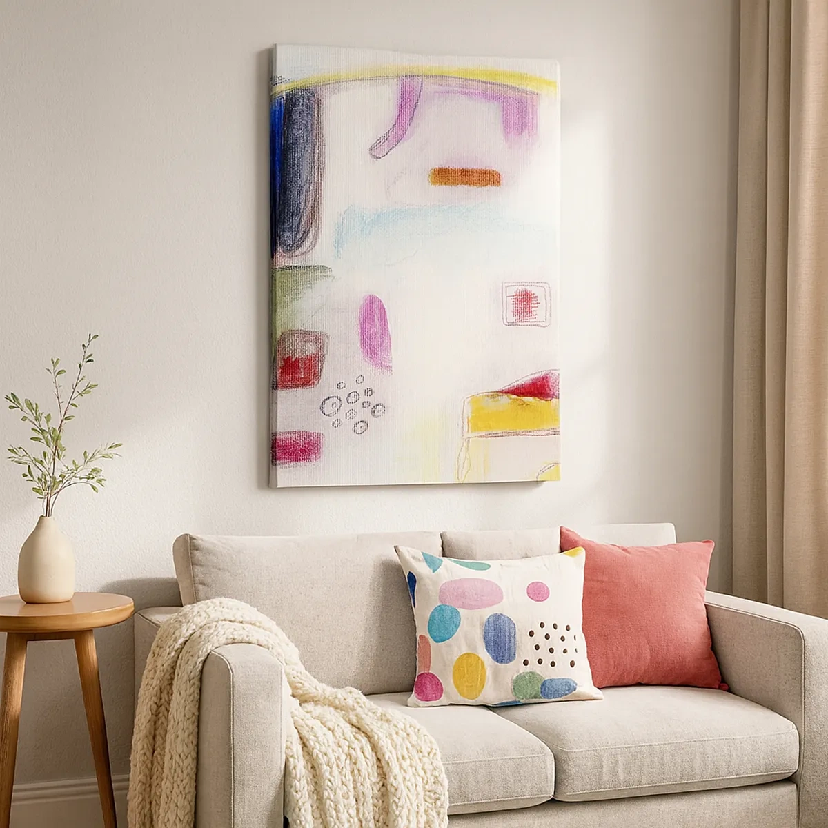 Canvas picture - More Convex than Concave or Flat - 50x70 cm