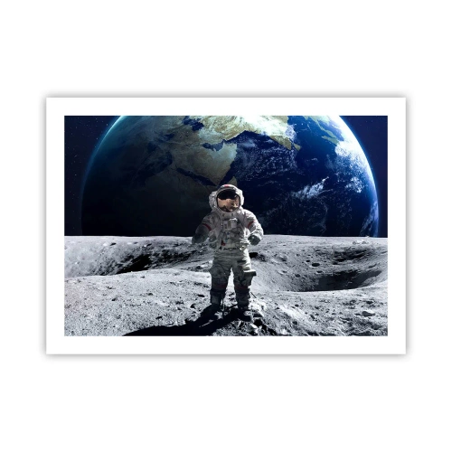 Poster - Greetings from the Moon - 70x50 cm