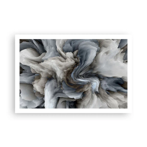 Poster - Stone and Flower - 91x61 cm