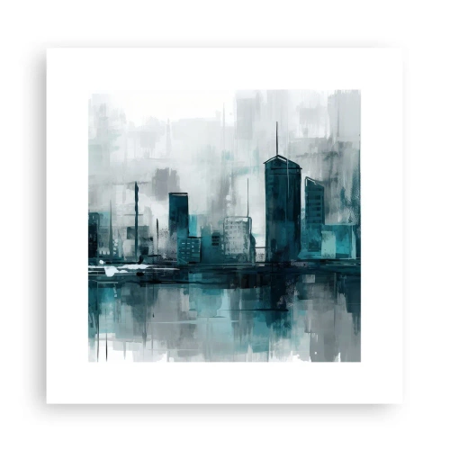Poster - City in the Colour of Rain - 30x30 cm