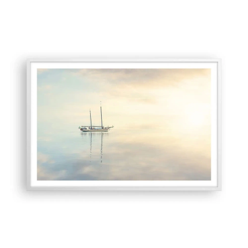 Poster in white frmae - In the Sea of Silence - 91x61 cm