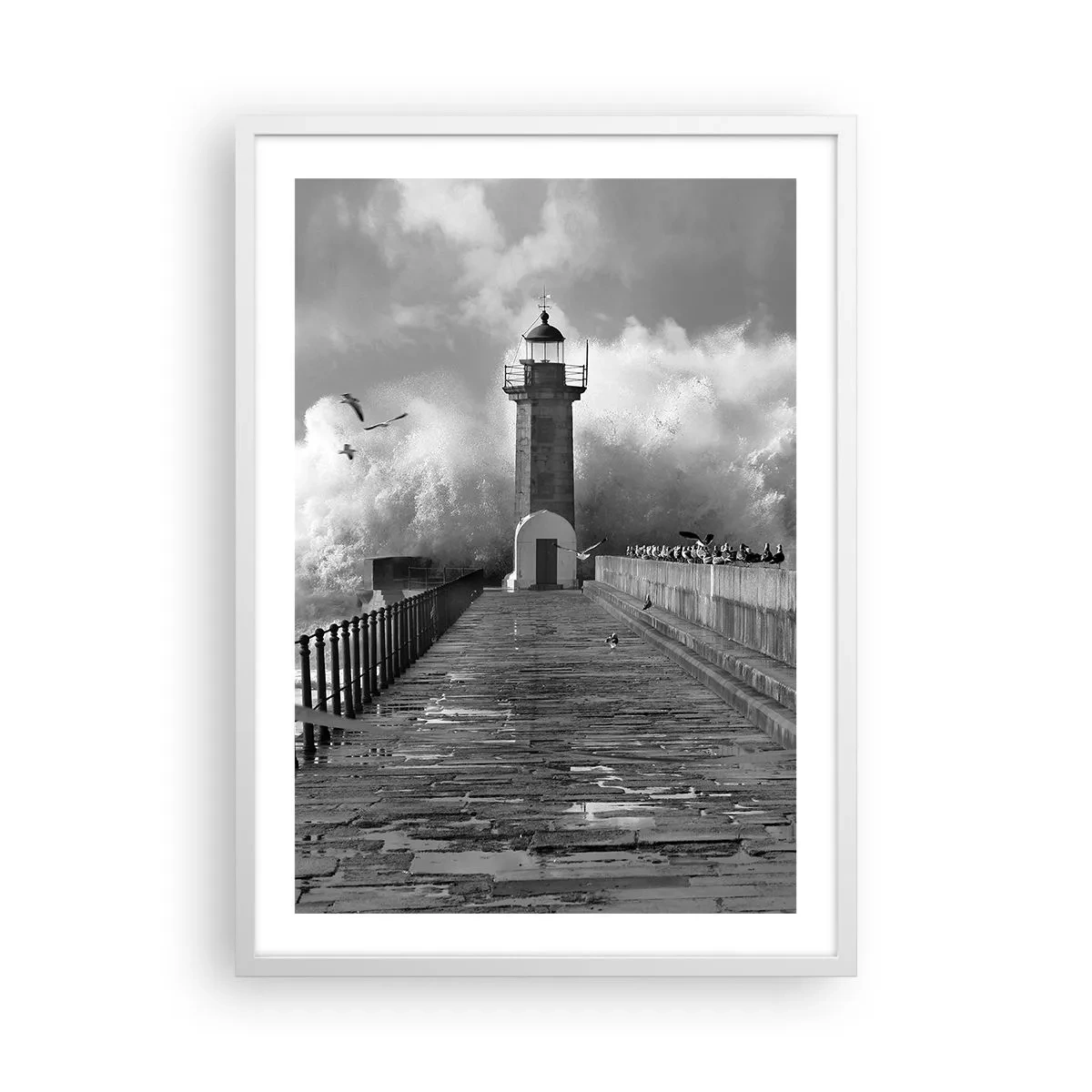 Poster in white frmae - Fearless - 50x70 cm