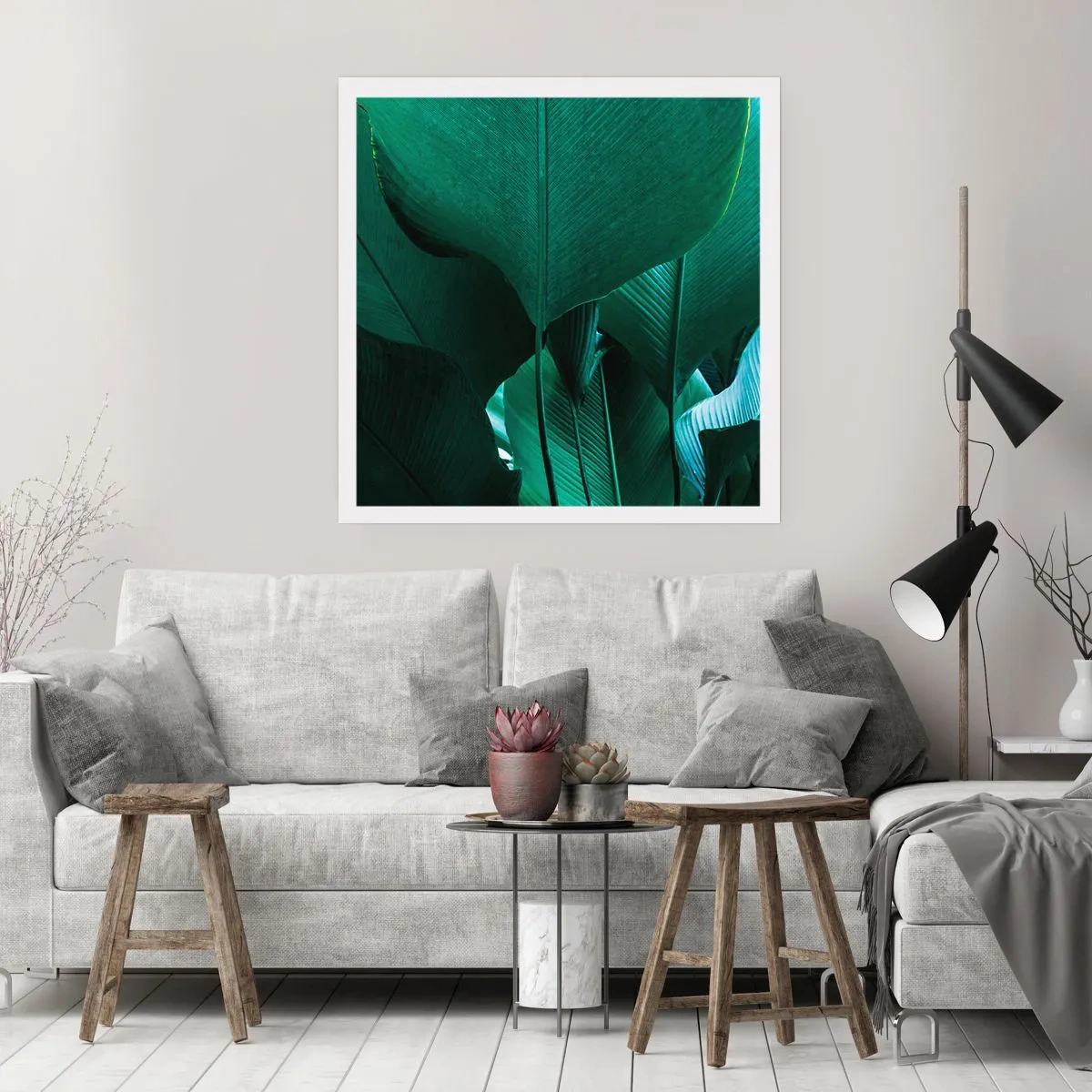 Poster - Turned towards Light - 50x50 cm