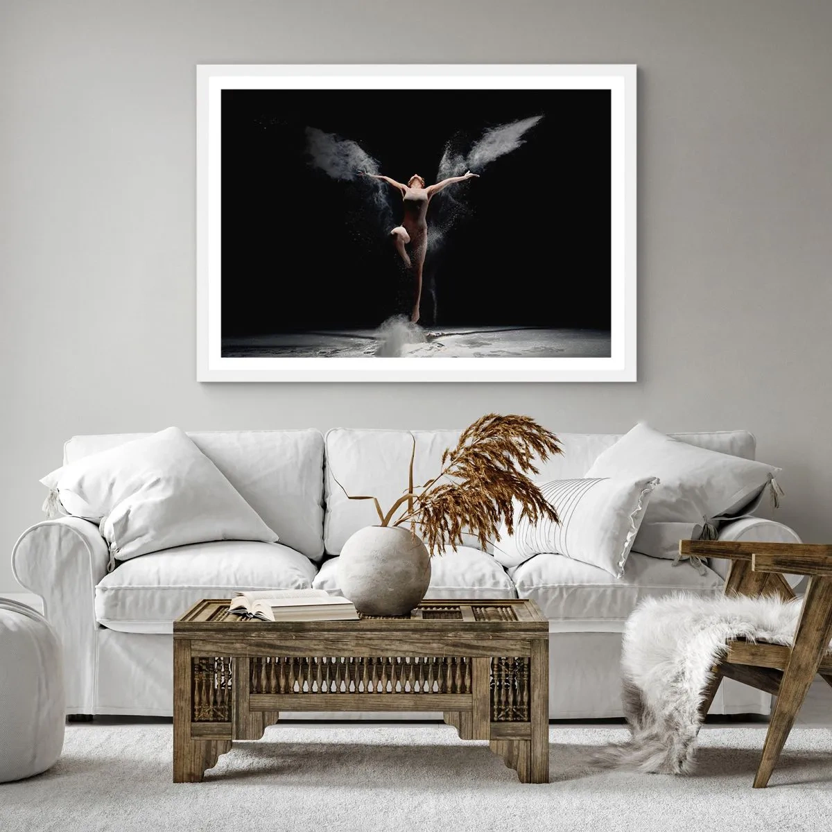 Poster in white frmae - Elves Exist - 40x40 cm