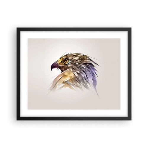 Poster in black frame - Portrait of a Warrior - 50x40 cm