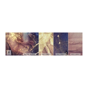 Photo Wallpaper Sample Premium Canvas - Matter and Spirit - Abstraction, Piece, Modern Pattern - 100x30 cm