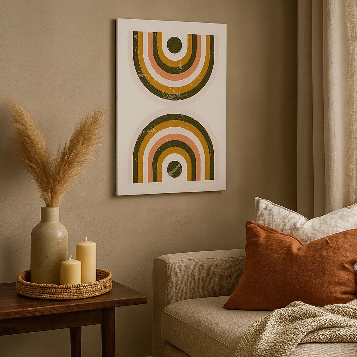 Canvas picture - Twin Abstract - 50x70 cm