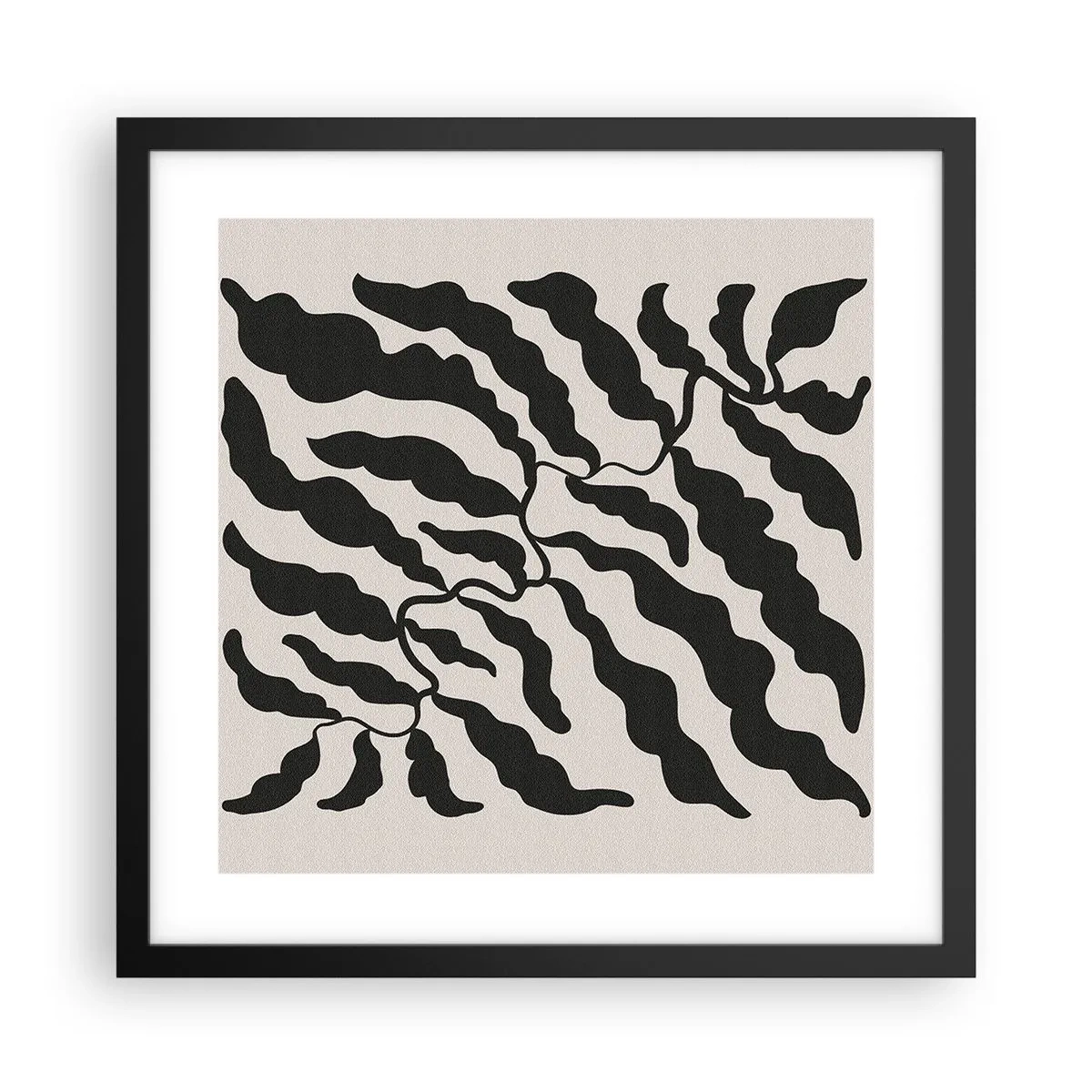 Poster in black frame - Nature of a Square - 40x40 cm
