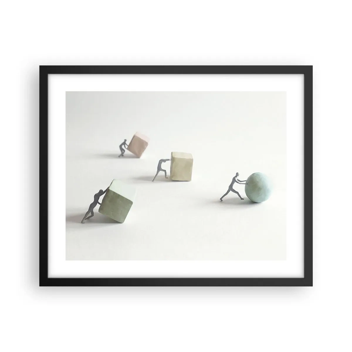 Poster in black frame - That's Life - 50x40 cm