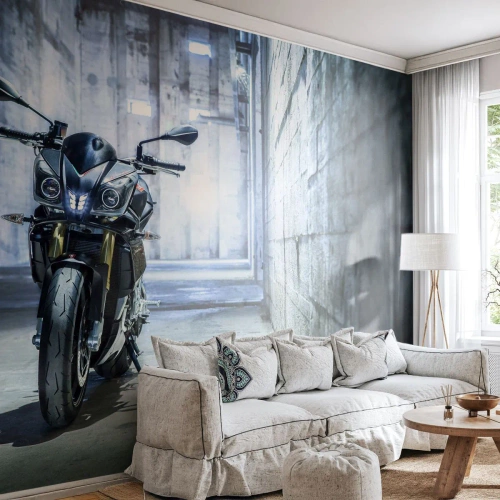 Self-Adhesive Photo Wallpaper Deluxe Sticker - Before the Engine Starts - Automotive, Motorbike, Sport - 150x105 cm