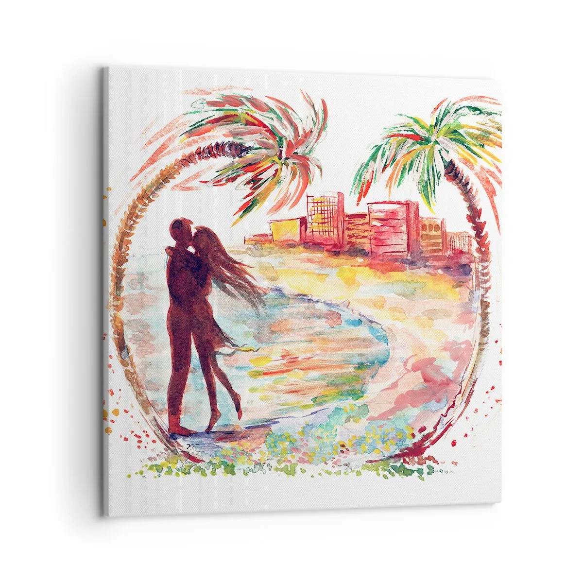 Canvas picture - Romantic Holiday - 50x50 cm