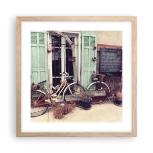 Poster in light oak frame - Long Live Province - 40x40 cm