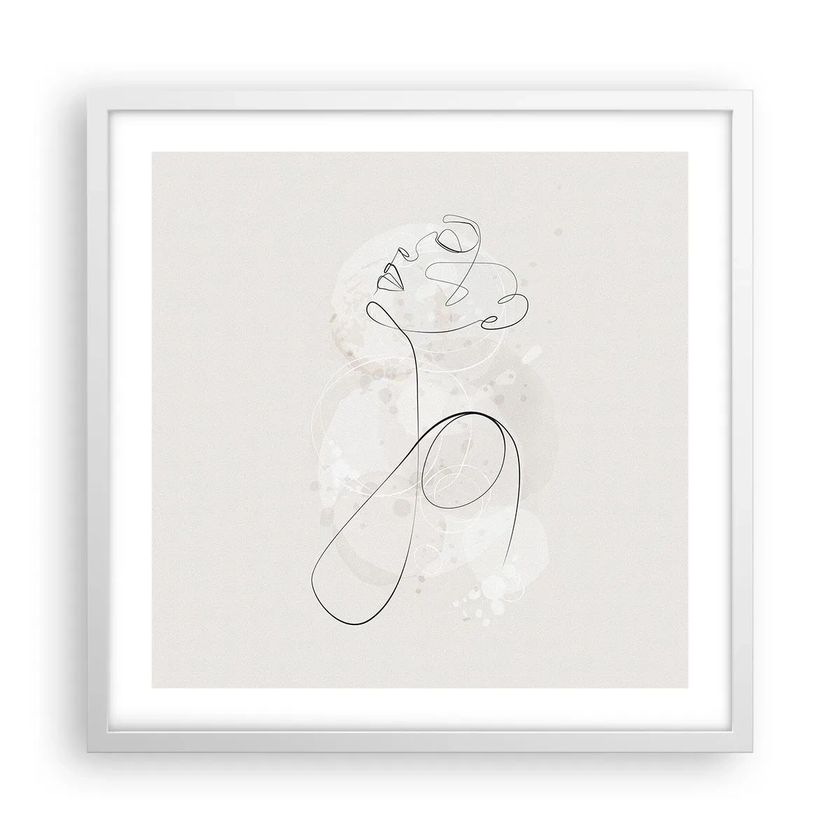 Poster in white frmae - Spiral of Beauty - 50x50 cm
