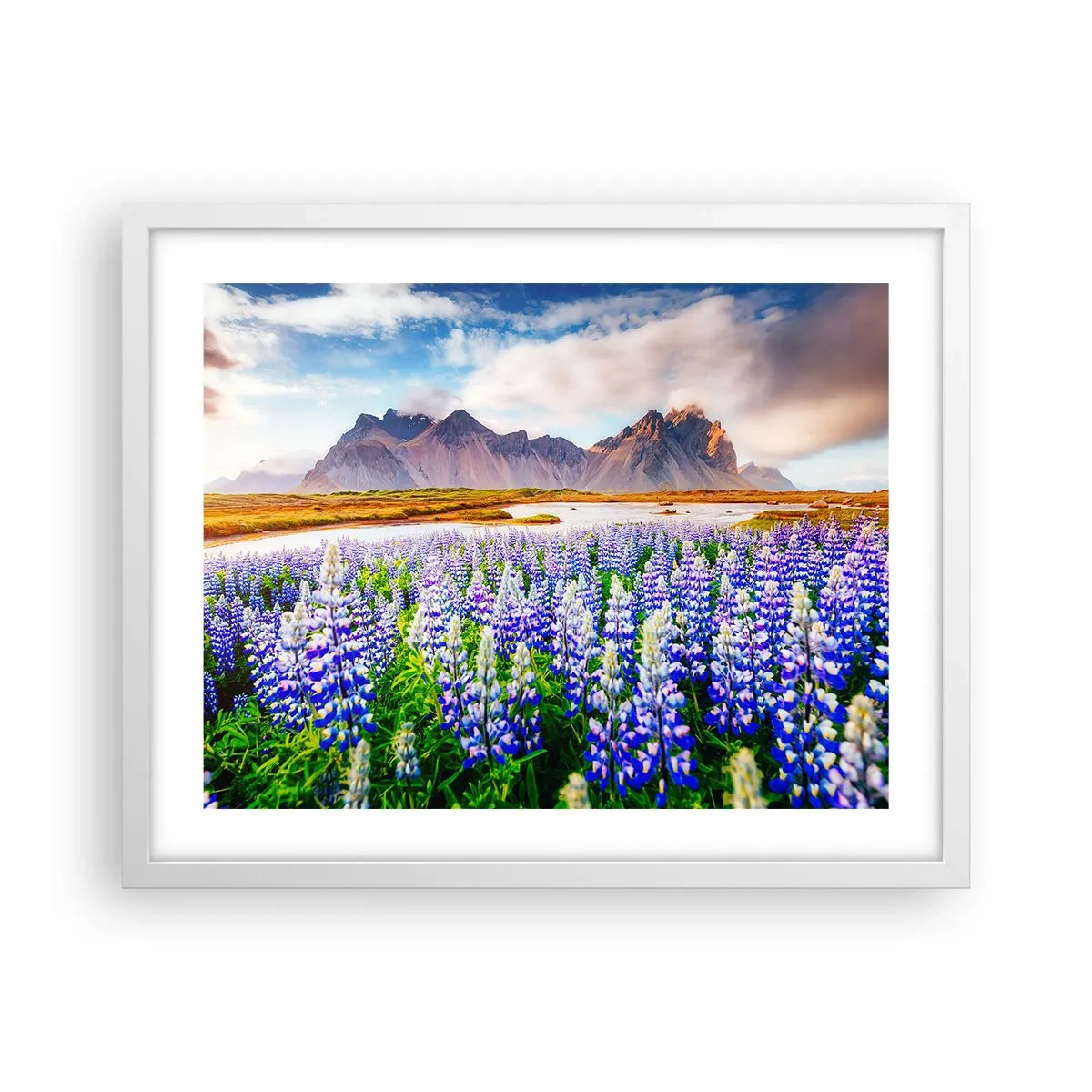 Poster in white frmae - Strength and Severity next to Sweetness - 50x40 cm