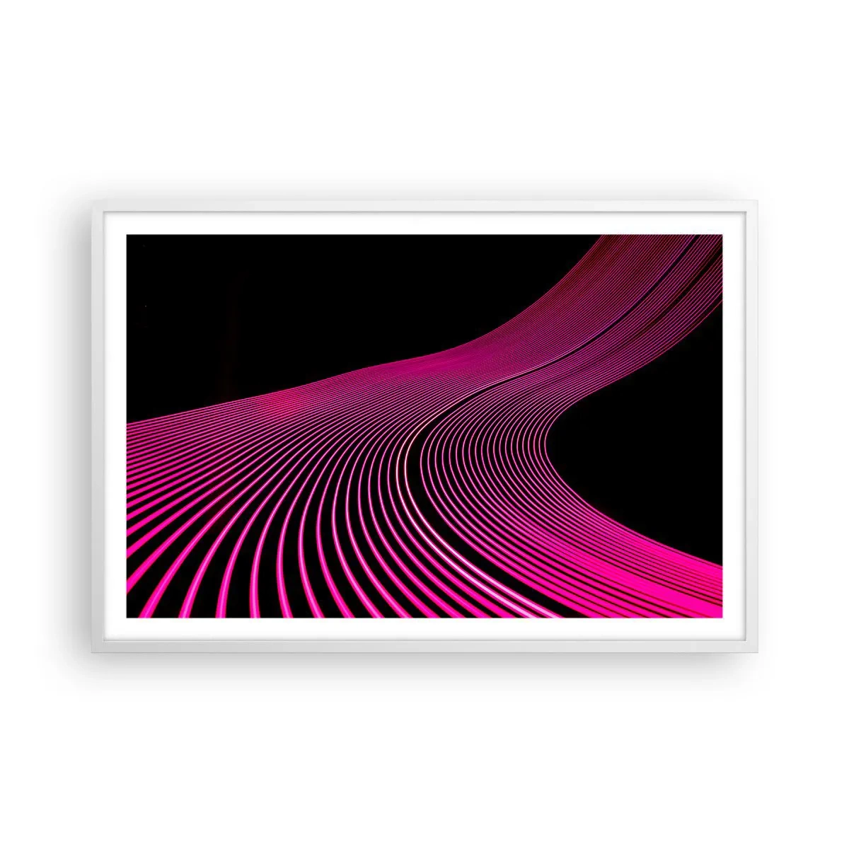 Poster in white frmae - Alley of Light - 91x61 cm