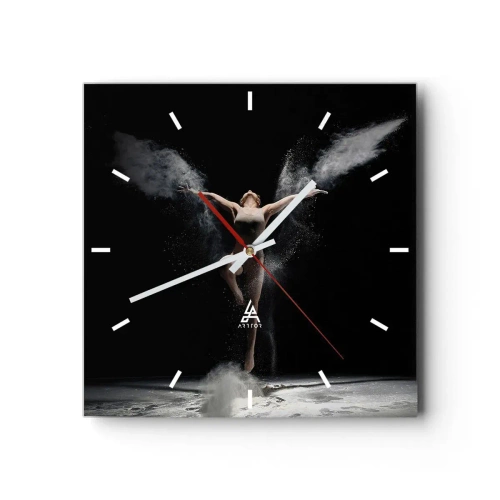 Wall clock - Clock on glass - Elves Exist - 40x40 cm