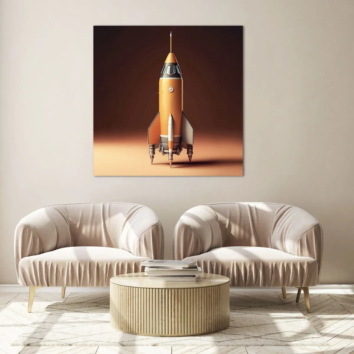 Glass picture - It Starts with a Dream - 30x30 cm