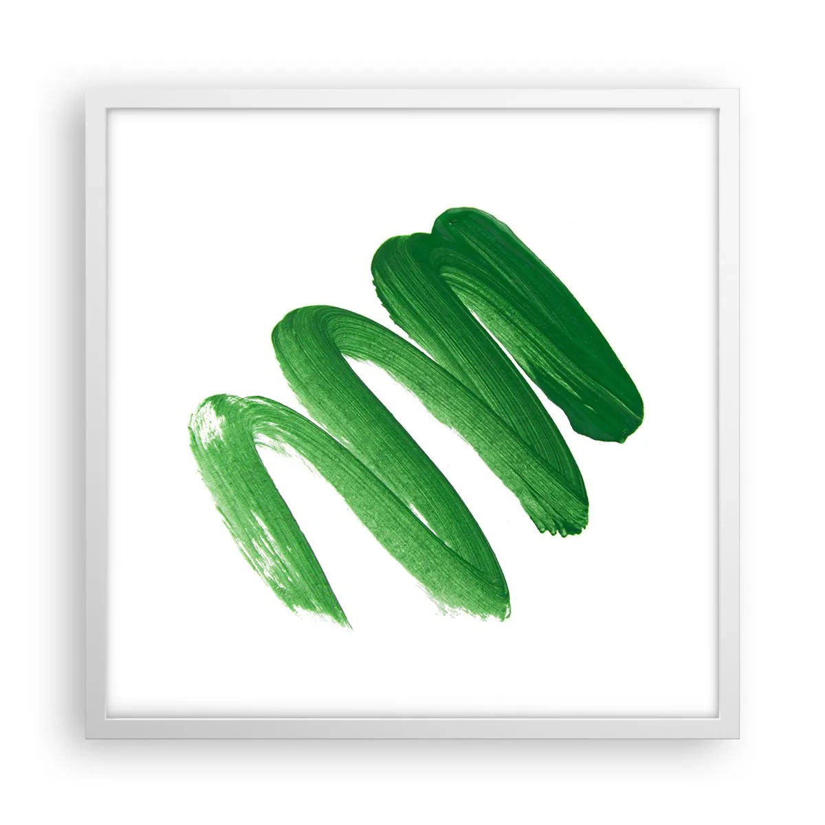 Poster in white frmae - Green Joke - 50x50 cm