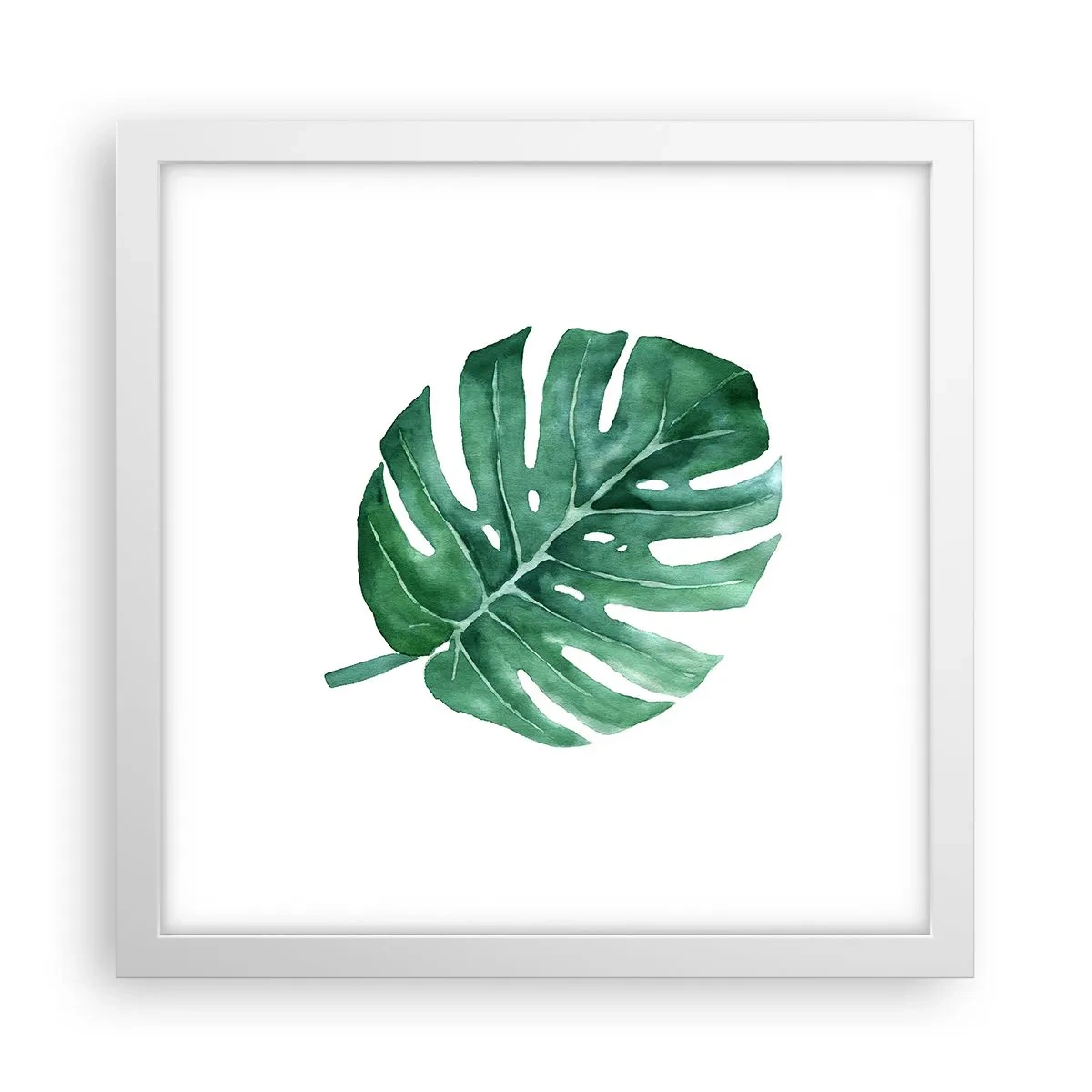Poster in white frmae - Green Concept - 30x30 cm