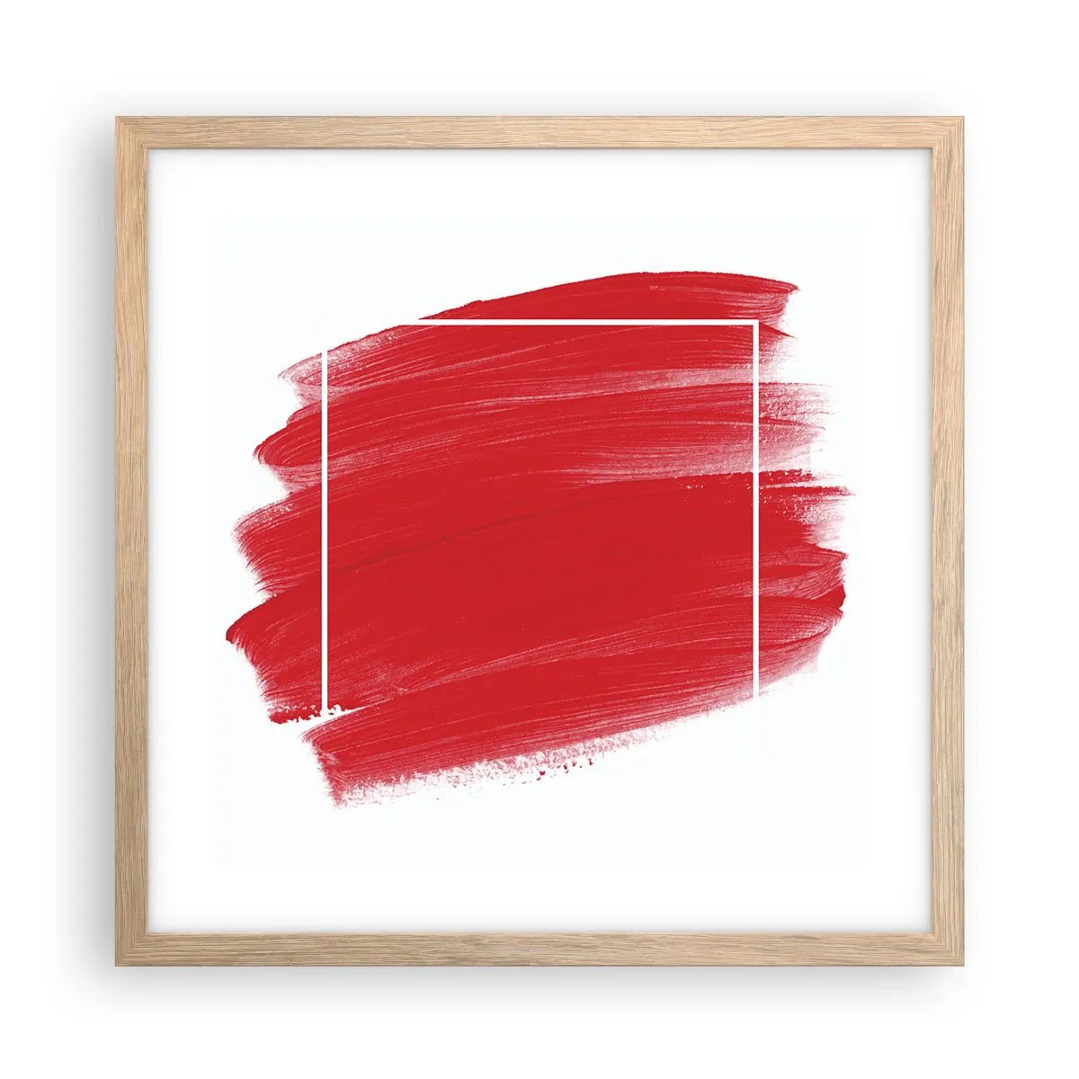 Poster in light oak frame - Without a Frame - 40x40 cm