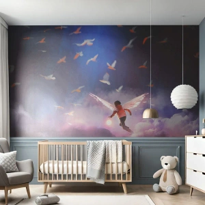 Photo Wallpaper Standard Eco - You Need to Have Imagination and Courage - Abstraction, Fantasy, Icarus - 200x140 cm
