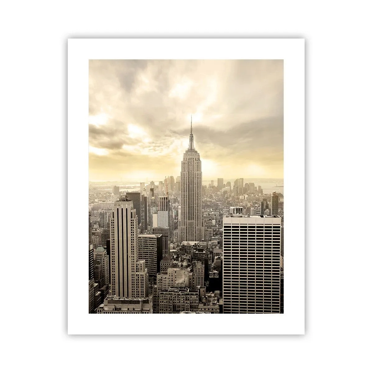 Poster - New York Woven in Grey - 40x50 cm