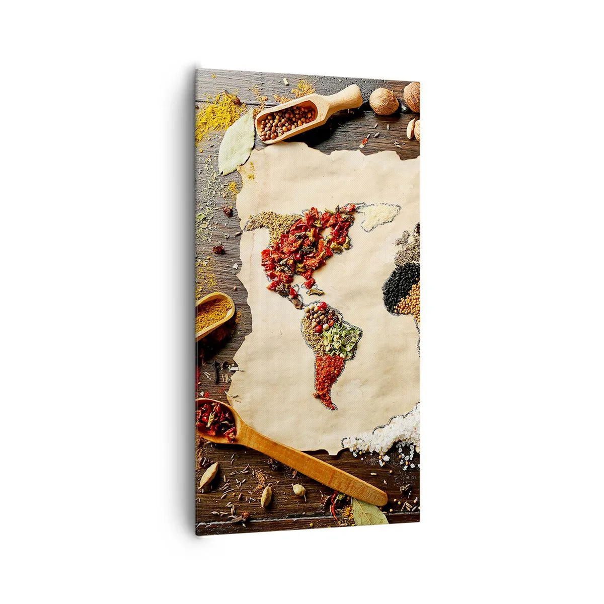 Canvas picture - All Flavours of the World - 65x120 cm