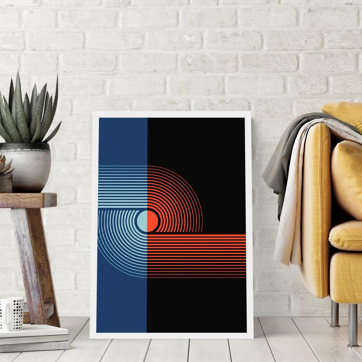 Poster - In a Geometrical Embrace - 70x100 cm