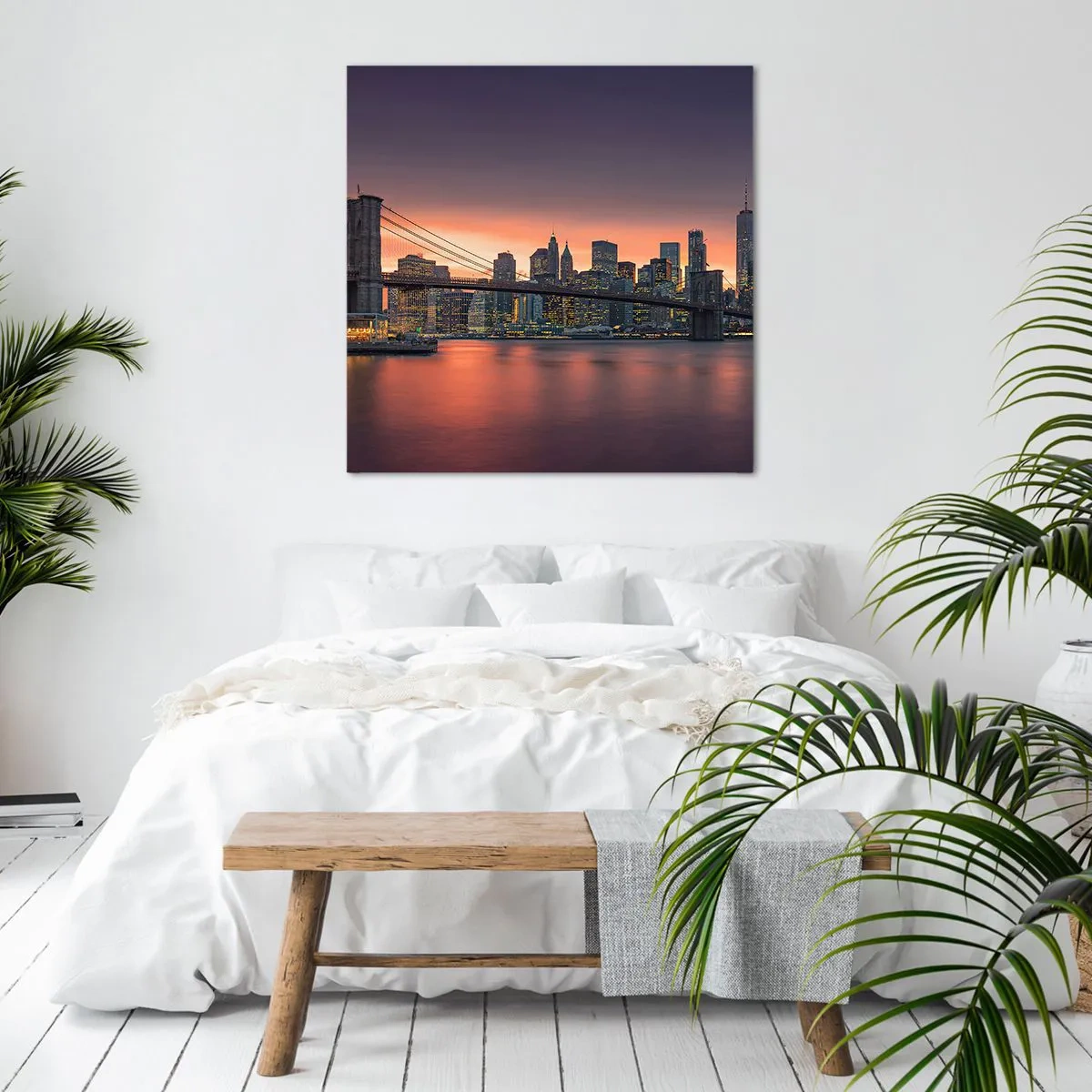 Canvas picture - Submerged in Lilac Silence - 40x40 cm